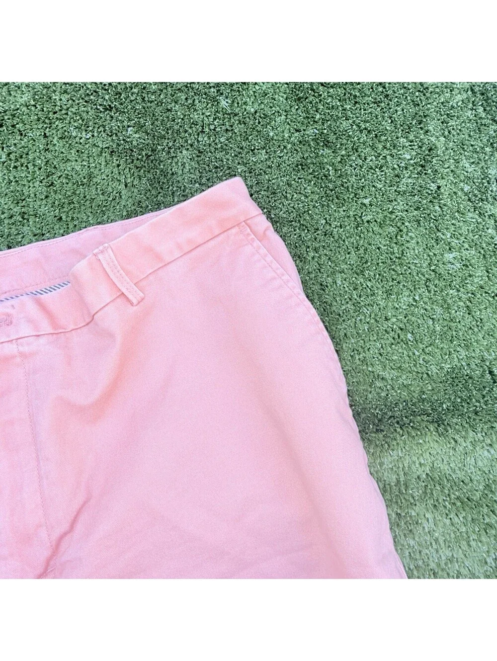 IZOD Saltwater Shorts Men’s 42 Lot of 2 Pink Coral Stretch Chino 9.5 10 Inseam